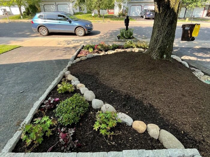 Residential Small Landscape, Hardscape and Drainage project in north wales, pa
